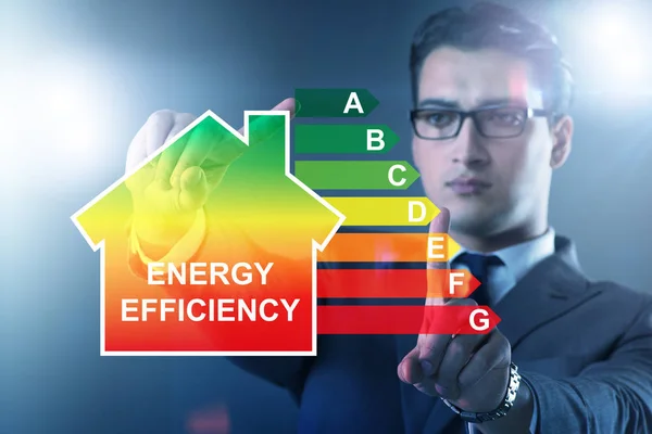 Przedsiębiorca w koncepcji efektywności energetycznej — Zdjęcie stockowe