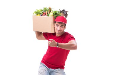 Beyaz arkaplanda izole edilmiş alışveriş konsepti