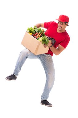 Beyaz arkaplanda izole edilmiş alışveriş konsepti