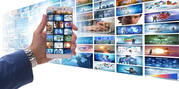 Collage von Fotos mit Geschäftsmann — Stockbild Collage von Fotos mit Geschäftsmann — Stockfoto