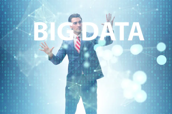 Big data concept with data mining analyst — Stock Photo, Image