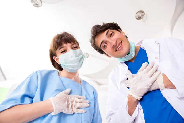 stock image Concept of treating teeth at dentists