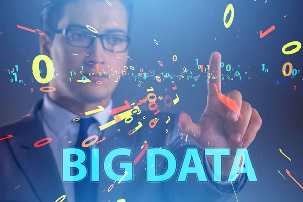 Big data concept with data mining analyst — Stock Photo, Image