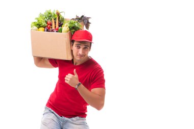 Beyaz arkaplanda izole edilmiş alışveriş konsepti