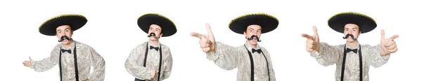 Vtipné mexické izolované na bílém — Stock fotografie