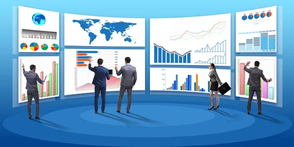 Begreppet företagsdiagram och finansiell visualisering — Stockfoto