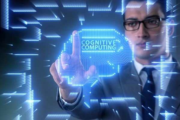 Concepto de computación cognitiva como tecnología moderna — Foto de Stock