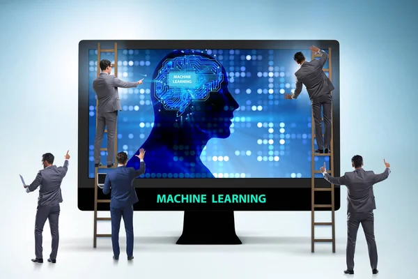 Machine learning concept as modern technology — Stock Photo, Image