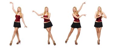 Moda elbiseli kadın