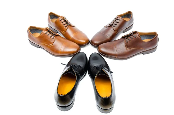 Auswahl von Schuhen isoliert auf weißem Hintergrund — Stockfoto