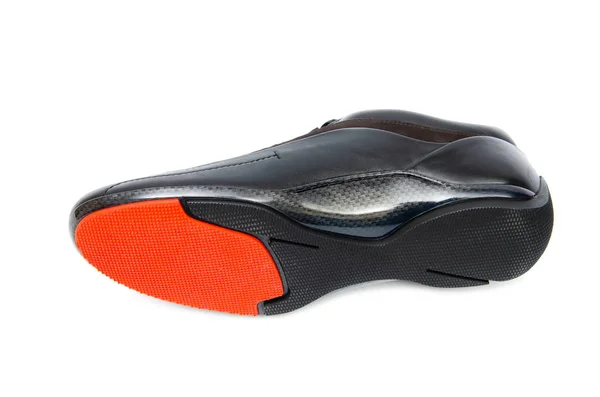 Sorte sporty sko isoleret på hvid baggrund - Stock-foto