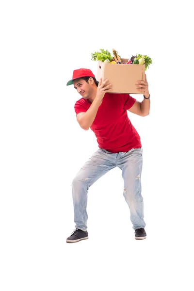 Concetto di consegna shopping isolato su sfondo bianco — Foto Stock