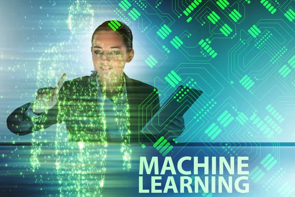 Machine learning concept as modern technology — Stock Photo, Image