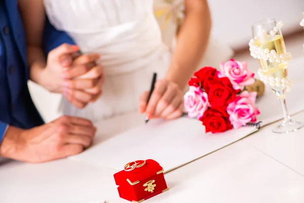 Wedding Ceremonie Met Vrouw Man — Stockfoto