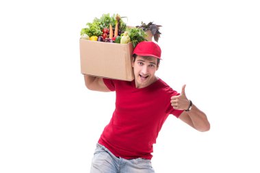 Beyaz arkaplanda izole edilmiş alışveriş konsepti