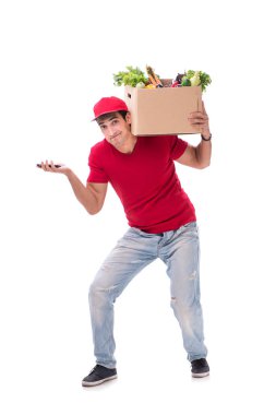 Beyaz arkaplanda izole edilmiş alışveriş konsepti