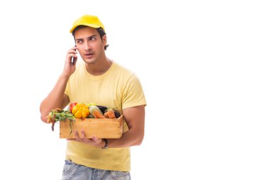 Beyaz arkaplanda izole edilmiş alışveriş konsepti