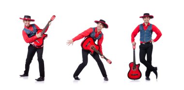 Gitarist beyazı izole etti