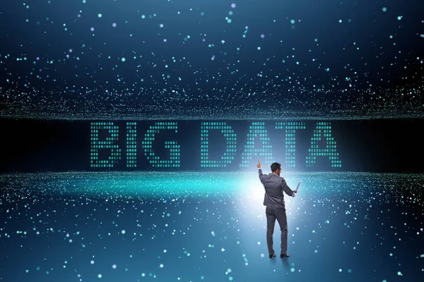 Conceito de Big Data com analista de mineração de dados — Fotografia de Stock