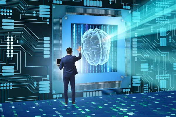 Concepto de computación cognitiva como tecnología moderna — Foto de Stock