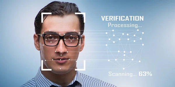 Concepto de software y hardware de reconocimiento facial —  Fotos de Stock