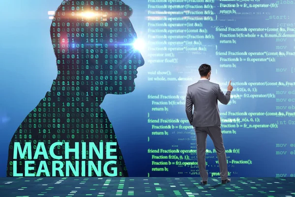 Machine learning concept as modern technology — Stock Photo, Image