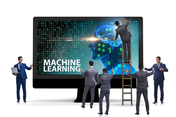 Machine learning concept as modern technology — Stock Photo, Image