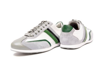 Beyaz arka plan üzerinde izole sportif gösteriler