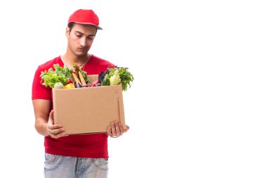 Beyaz arkaplanda izole edilmiş alışveriş konsepti