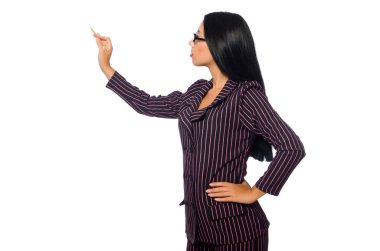 Güzel latin erkek beyaz izole 