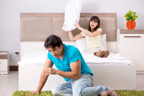 Young family having problems in relationships — Stock Photo, Image