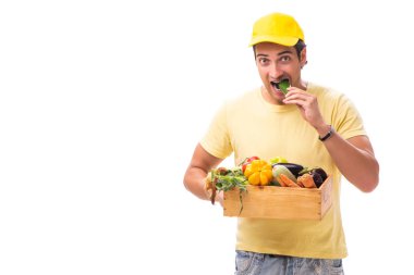 Beyaz arkaplanda izole edilmiş alışveriş konsepti