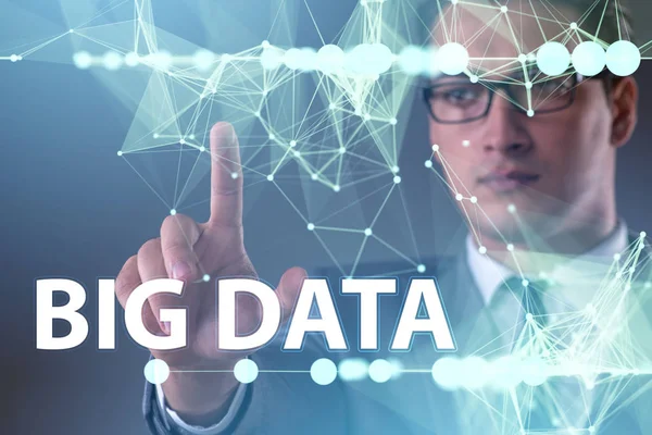 Big data koncept med data mining analytiker — Stockfoto