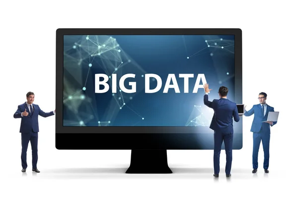 Big data concept with data mining analyst — Stock Photo, Image