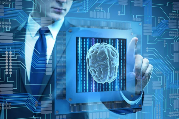 Concepto de computación cognitiva como tecnología moderna — Foto de Stock