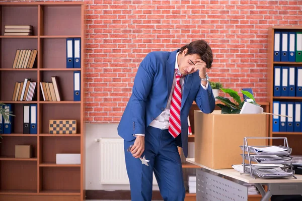 Young person being fired from his work — Stock Photo, Image