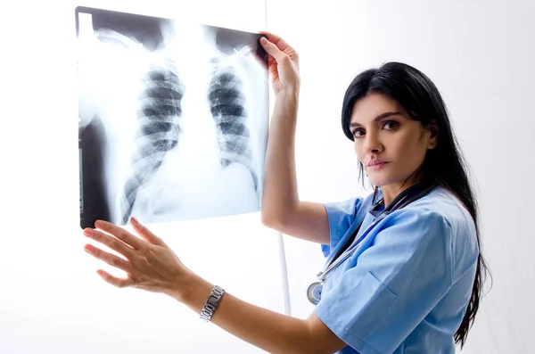 Female doctor radiologist working in the clinic Stock Picture