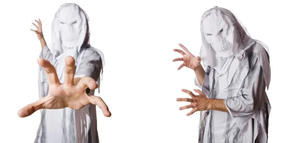 Monster on white in scary halloween concept — Stock Photo, Image