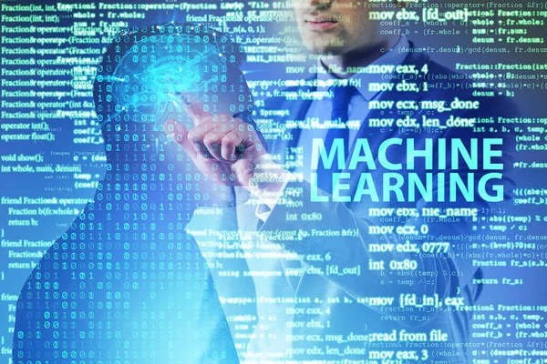 Machine learning concept as modern technology — Stock Photo, Image