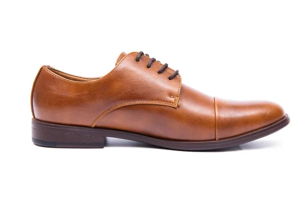 Brązowe buty izolowane na białym tle — Zdjęcie stockowe