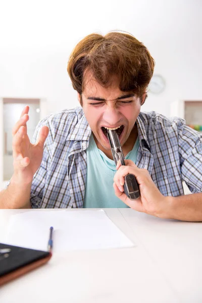 Junger Mann Depressionen Begeht Selbstmord — Stockfoto