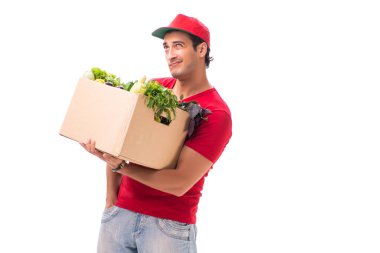 Beyaz arkaplanda izole edilmiş alışveriş konsepti