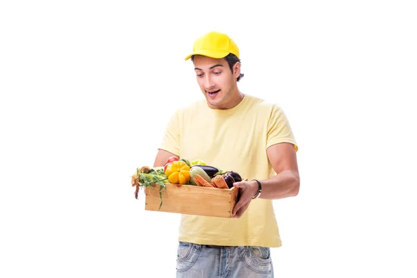 Concept of shopping delivery isolated on white background — Stock Photo, Image