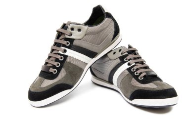 Beyaz arka plan üzerinde izole sportif gösteriler