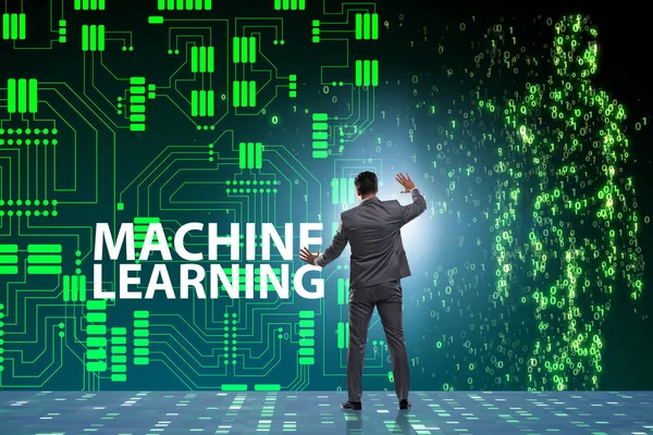 Machine learning concept als moderne technologie — Stockfoto