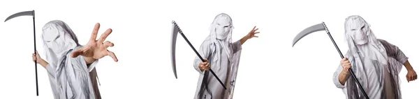 Monster with scythe in halloween concept — Stock Photo, Image