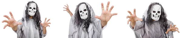 Τρομακτικός Άνθρωπος Στο Halloween Έννοια — Φωτογραφία Αρχείου