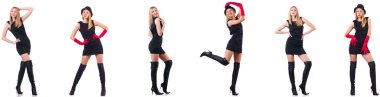 Topboots giyen güzel kadın