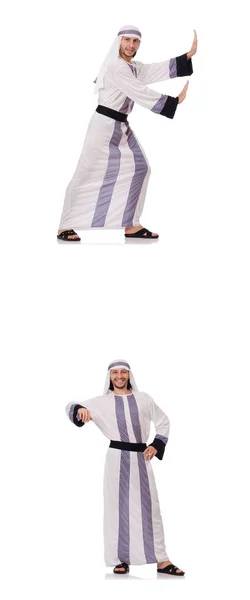 Samec Arabské izolovaných na bílém pozadí — Stock fotografie