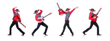 Gitarist beyazı izole etti